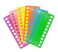 EDOBLUE 6 Color Cross Stitch Thread Holder Storage Organizer 20-Hole Craft Storage Holder Tools Accessory for Cross Stitch Embroidery DIY Sewing Storage & Cotton Thread Craft