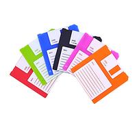 EDOBLUE Set of 6 Cute Silicone Floppy Disk Coasters -Creative Retro Drinks Equipment Music Ideas for Bar - Retro Writing Coasters for Your Drinks