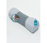 Edomi Buckwheat Cervical Pillow for Sleeping, Adjustable Roll Pillow for Neck Relief with Washable Pillowcase, Round Cylinder Bolster for Firm Support, 16.5x4.7 inch (Grey)