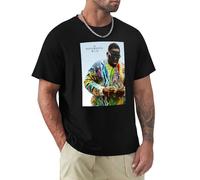 edoni Biggie Smalls T-Shirt - 90S Hip Hop Legend Notorious Big Black M