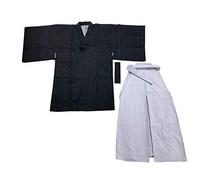 Edoten Japanese Samurai Hakama Uniform, Hkmsynvgy3, Medium
