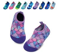 EDOTON Water Shoes Kids, Anti-Slip Thickened Sole Beach Shoes Kids Soft Durable Quick Dry Aqua Socks for Beach Swimming Seaside Pool Garden（Unisex）