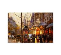 Edouard Cortes Famous Painters' Works（Theatre Du Vaudeville）Printing Posters Canvas Art And Wall Art Picture Print Modern Family Bedroom Decors 08x12inch(20x30cm)