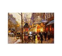 Edouard Cortes Painter's《Theatre Du Vaudeville》Art Poster Canvas Wall Art Decorative Picture Prints Modern Decor 16x24inch(40x60cm)