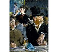 Edouard Manet At The Cafe Art Print Canvas Premium Wall Decor Poster Mural