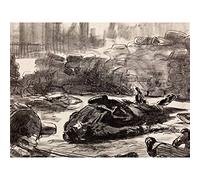 Edouard Manet Civil War Guerre Civile Large Wall Art Print Canvas Premium Poster Mural