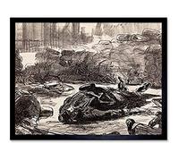 Edouard Manet Civil War Guerre Civile Unframed Wall Art Print Poster Home Decor Premium