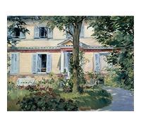 Edouard Manet Landhaus In Rueil Large Art Print Poster Wall Decor Premium Mural