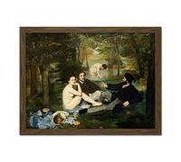 Edouard Manet Luncheon On The Grass Large Framed Art Print Poster Wall Decor 18x24