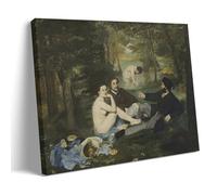 Edouard Manet - Luncheon on The Grass Poster Canvas Wall Decor Art Painting Prints on Modern Artwork for Living Room,Bathroom,Bedroom,Home 24x36inch(60x90cm)