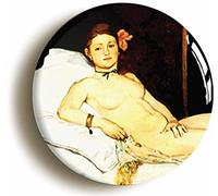 Edouard Manet Olympia Fridge Magnet (Circular 2inch / 50mm Diameter)
