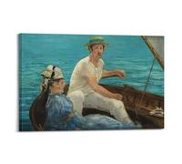 Edouard Manet Printed Posters Boating Canvas Painting Wall Art Decorative Picture Prints Modern Decor 16x24inch(40x60cm)