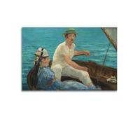 Edouard Manet Printed Posters Boating Canvas Wall Art Decorative Bedroom Modern Home Print Picture Artworkss 12x18inch(30x45cm)