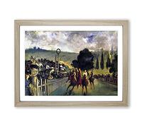 Edouard Manet Race Before the Start Classic Painting Framed Print | A3 Oak Framed Wall Art | Ready to Hang | Classic Historical Picture | Living Room Bedroom Lounge Office