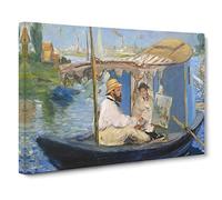 Edouard Manet The Painter Canvas Print | Gallery Wrapped 30mm Frame Wall Art | 30x20 inches | Ready to Hang | Modern Picture | Living Room Bedroom Lounge Office