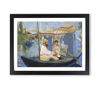 Edouard Manet The Painter Classic Painting Framed Print | A4 Black Framed Wall Art | Ready to Hang | Classic Historical Picture | Living Room Bedroom Lounge Office