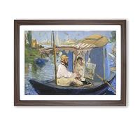 Edouard Manet The Painter Classic Painting Framed Wall Art Print, Ready to Hang Picture for Living Room Bedroom Home Office Décor, Walnut A4 (34 x 25 cm)