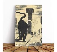 Edouard Manet The Rendezvous Cats Canvas Print | Gallery Wrapped 30mm Frame Wall Art | 24x16 inches | Ready to Hang | Modern Animal Picture | Living Room Bedroom Lounge Office