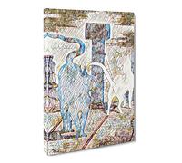 Edouard Manet The Rendezvous Cats Modern Bg Canvas Print | Gallery Wrapped 30mm Frame Wall Art | 24x16 inches | Ready to Hang | Modern Animal Picture | Living Room Bedroom Lounge Office