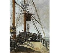 Edouard Manet The Ships Deck Unframed Wall Art Print Poster Home Decor Premium