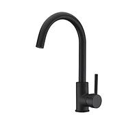 Edouard Rousseau 4060411 KØBEN Sink Mixer Tap Black, Bec Haut