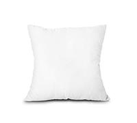 Edow Throw Pillow Insert, Lightweight Soft Polyester Down Alternative Decorative Pillow, Sham Stuffer, Machine Washable. (White, 18x18)