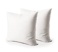 EDOW Throw Pillow Insert, set of 2 Hypoallergenic Down Alternative Polyester Square Form Decorative Pillow, Cushion,Sham Stuffer,18 x 18 inches.