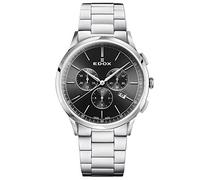 Edox Men's Les Vauberts 42mm Steel Bracelet & Case Quartz Watch 10236 3M NIN