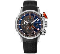 Edox Chronorally Chronograph Automatic 01129-TOCA-BUGO - Man - 45 mm - Analogue - Automatic - Sapphire Glass Blue 23 mm