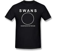 EDOYUN Men's The Swans Band Logo Sign T-Shirt Black XXL