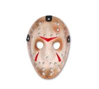 Edozos® Adult Unisex Halloween Jason Voorhees Hockey Mask | Official Friday the 13th Killer Costume Accessory for Scary Cosplay, Carnival, & Fancy Dress Parties (One Size Fits Most)