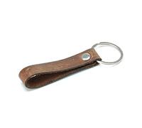 Edozos Crazy Horse Real Leather Handmade Keyring for Keys Fob Home/Office Lock Vintage Key Ring (Rust, Antique Bass)