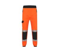 Edozos Men's High Visibility Vis Safety Security Work Pants Hi Viz 2 Tone Jogging Bottom Combat Trousers Workwear Joggers (as8, Alpha, 3X_l, Regular, Regular, Orange/Navy)
