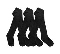 Edozos Pack of 3 Kids Girls Cotton Rich Uniform School Tights Warm, Soft, Durable Tights for Girls Comfortable,Stretchable & Breathable Schoolwear (UK, Age, 7 Years, 8 Years, Regular, Black)