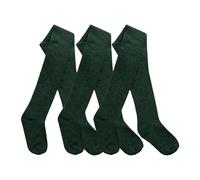 Edozos Pack of 3 Kids Girls Cotton Rich Uniform School Tights Warm, Soft, Durable Tights for Girls Comfortable,Stretchable & Breathable Schoolwear (UK, Age, 5 Years, 6 Years, Regular, Bottle Green)