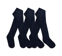 Edozos Pack of 3 Kids Girls Cotton Rich Uniform School Tights Warm, Soft, Durable Tights for Girls Comfortable,Stretchable & Breathable Schoolwear (UK, Age, 5 Years, 6 Years, Regular, Navy)