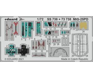 EDP73738 - Eduard Photoetch 1:72 - MiG-25PD (ICM)