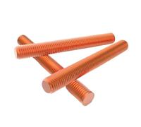EDPEZHRMD Fully Threaded Studs, Copper Full Tooth Threaded Rod Metric Bolt M4 M5 M6 M8 M10 M12(60mm,M10-2pcs)