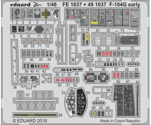 EDPFE1037 - Eduard Photoetch Zoom 1:48 - F-104G early