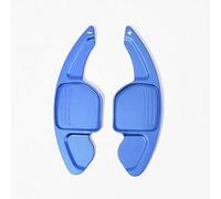 EDPOAQC Compatible with A5 2012 2013 2014 2015 2016 1 Pair Aluminum Alloy Car Accessories Steering Wheel Shifter Paddle Extension Cover(Blue)