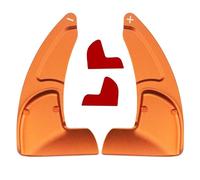 EDPOAQC Compatible with Dodge for Challenger for Charger 1 Pair Car Steering Wheel Shift Paddle Extended Sticker Interior Accessories(Silver)