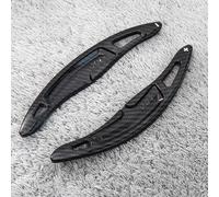 EDPOAQC Compatible with Porsche for Cayenne for Coupe 718 for Spyder 2020 2021 2022 Car Steering Wheel Shift Paddle Extend Interior Accessories(Carbon Fiber Black)