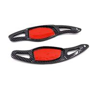 EDPOAQC Compatible with RS3 RS4 RS5 for TT RS Q3 Q8 R8 1 Pair ABS Carbon Fiber Car Steering Wheel Shift Paddle Extension Sticker Accessories(Forged)