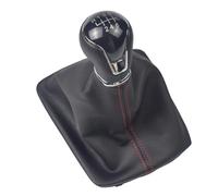 EDPOAQC Compatible with Seat for Leon ST for Cupra 2015 2016 2017 2018 2019 2020 2021 2022 2023 2024 5 6-Speed Gear Stick Shift Knob with Boot Cover(5 Speed Red Line)