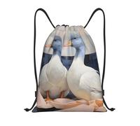 EDPXKL Drawstring Bag Two Ducks Drawstring Bags Waterproof PE Bag Swimming Bag Small Gym Bag for Men Women