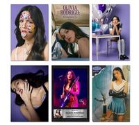 EDQMHFNV Olivia Rodrigo Poster Album Cover Posters Set of 6 Canvas Music Posters for Bedroom Wall Art Decor Posters & Prints 08x12inch(20x30cm) Style-2