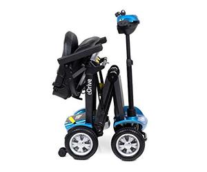 eDrive Electric - Removable Lightweight Battery - Automatic Folding - Travel Mobility Scooter with Heavy Duty Travel Case