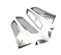 EDRKNFGA Car Inner Door Handle Cover Bowl Frame Trim Sticker Compatible for Peugeot 308 408 308s 2014-2019 Interior Decoration Accessories(Silver 4pcs)