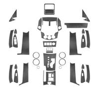 EDRKNFGA Gear Shift Window Lift Reading Handbrake Panel Compatible for Toyota RAV4 2006-2013 Carbon Fiber Car Interior Sticker(Type 13)