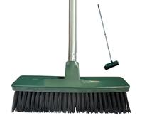 EDS 12'' Yard Broom Outdoor Heavy Duty Garden Brush with 120cm Long Strong Handle Hard Bristle Yard Brush for Cleaning Gardens Yards Decking Pathways Driveways (PACK OF 1)